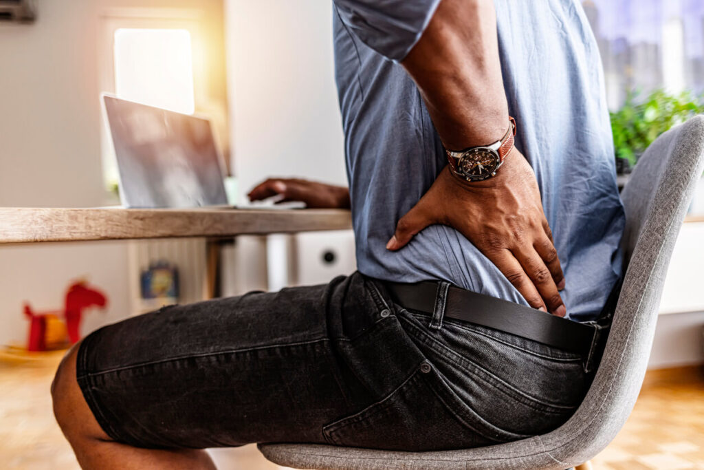 Postura do corpo no trabalho